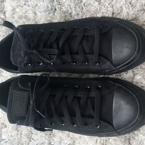 Converse; Men's 9.5; Women's 11.5; all Black